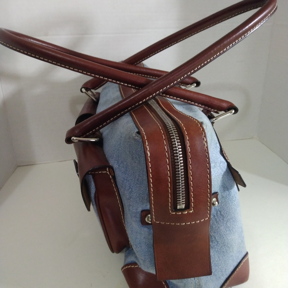 Dooney & Bourke Leather Vintage Satchel Purse - Picture 10 of 14